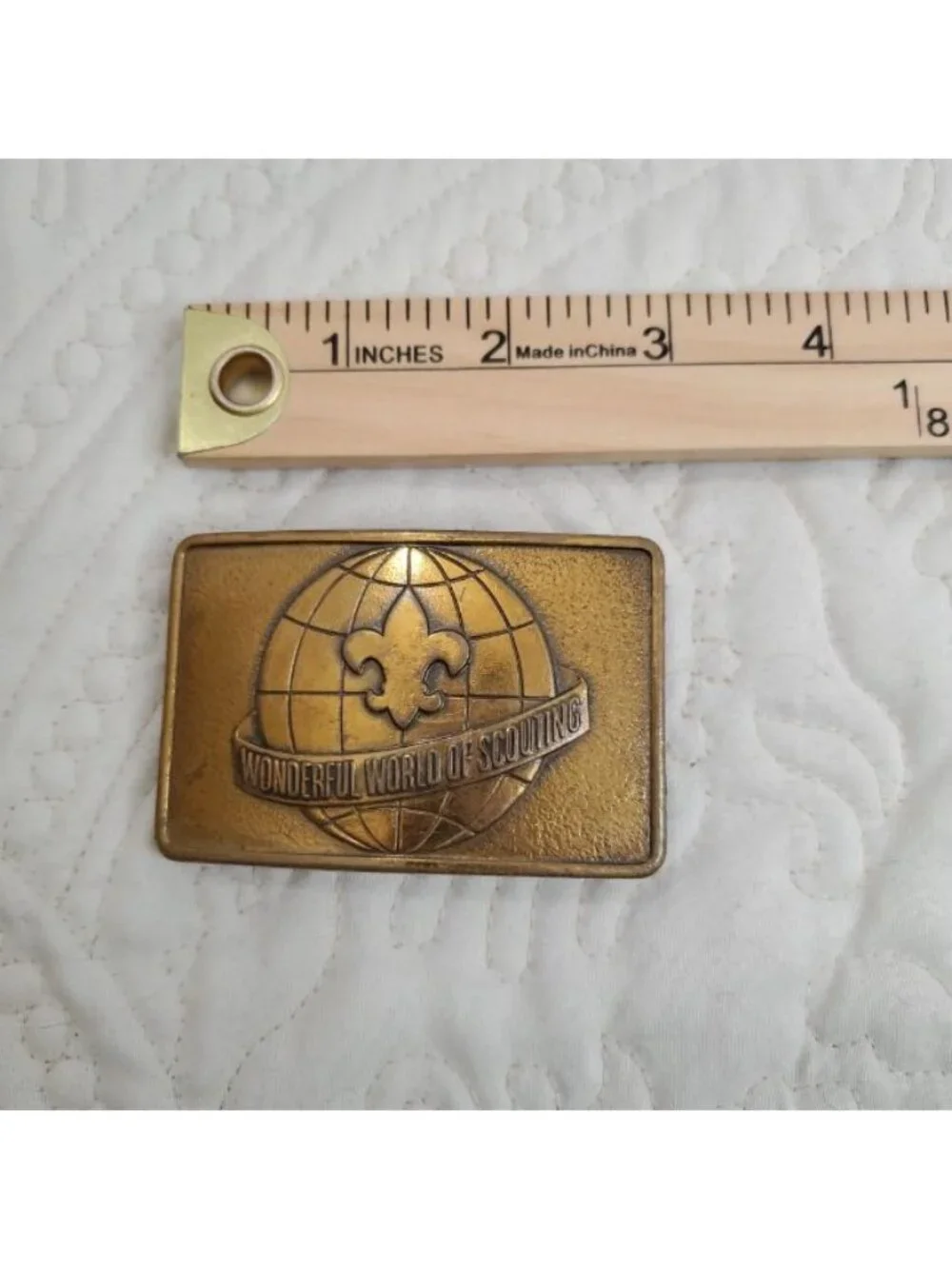 Boy Scout Belt Buckle Wonderful World Of Scouting Vintage BSA